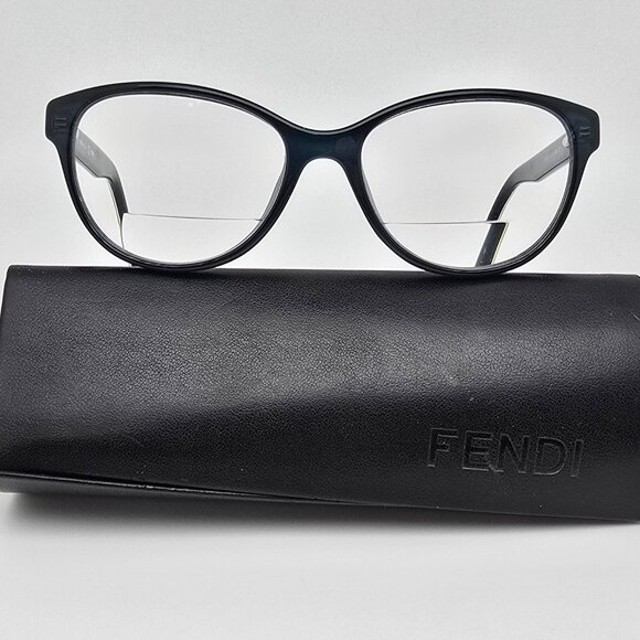 Fendi F1025 466 Crystal Blue Eyeglasses Frame w/ Case Italy 51-16-135